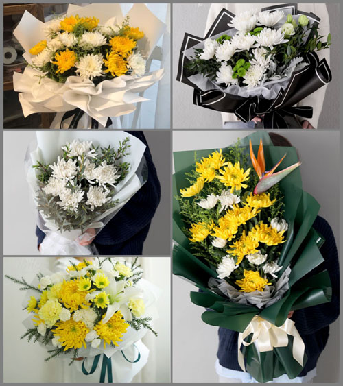 贵州六盘水六枝特区新华镇双屯村白事花束代送